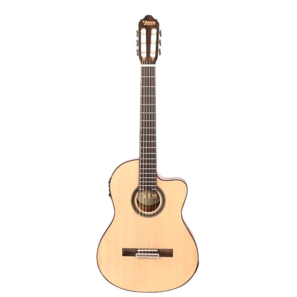 VALENCIA VC704CE ELEKTRO KLASİK GİTAR, CUTAWAY, 4/4, NATUREL
