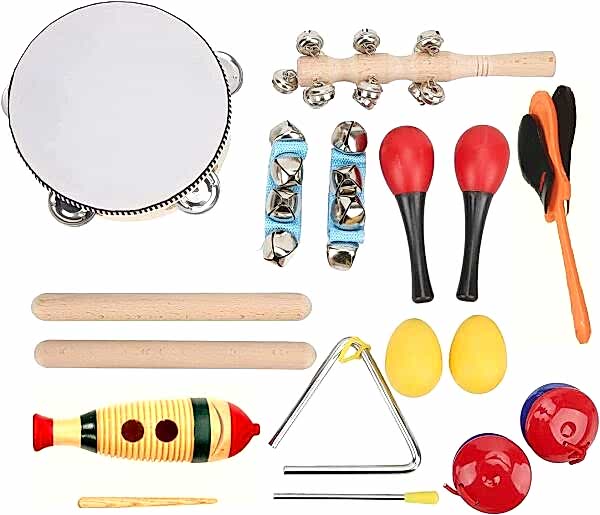 OKUL ÖNCESİ ORFF SET - KASTANYET,ZİL,DEF,MARAKAS,RİTİM