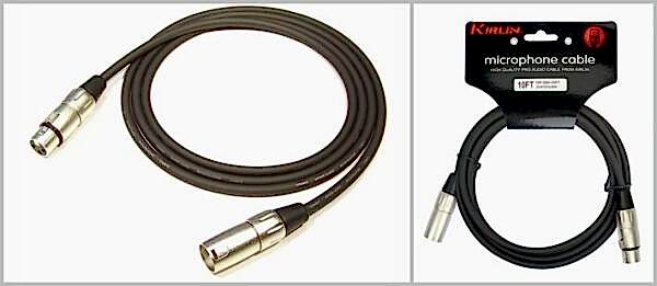 KIRLIN MP-480-10M-BK 10 Metre Mikrofon Kablosu