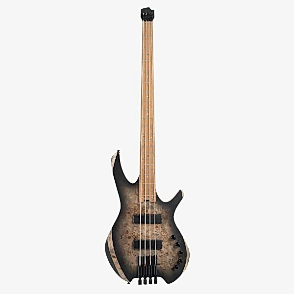 CORT SPACE4SDB BASS GİTAR, HEADLESS, 4 TELLİ, STAR DUST BLACK