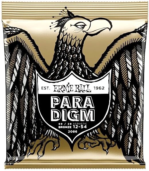 ERNIE BALL P02086 Paradigm Medium Light 80/20 Bronz 12-54 Akustik Gitar Tel Seti