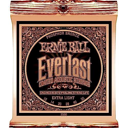 Ernie Ball P02550 Everlast Akustik Gitar Teli (Extra Light)