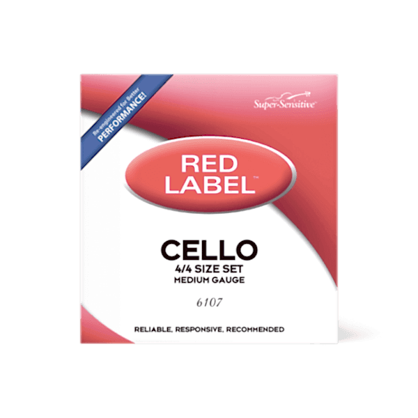 DADDARIO 6107 CELLO TEL SETİ, RED LABEL, 4/4, MEDIUM