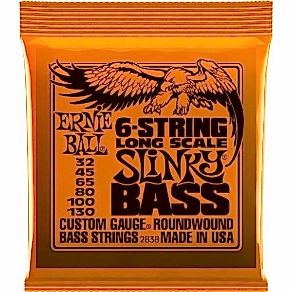 Ernie Ball P02838 Slinky Nickel 32-130 (6 Telli) Bas Gitar Teli