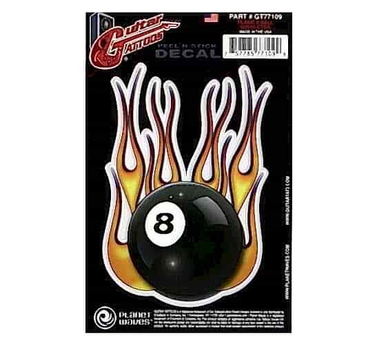 GTR TATTOO- FLAME 8 BALL STİCKER