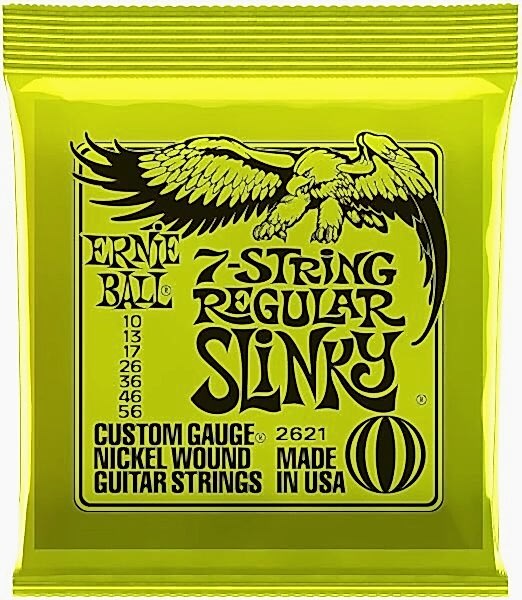 ERNIE BALL Regular Slinky 10-56 7 Telli Nickel Wound Elektro Gitar Teli