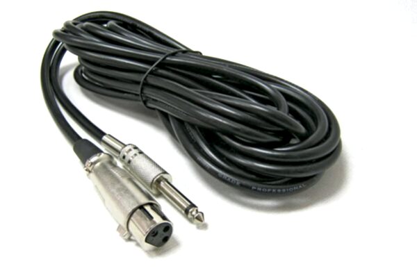 MİKROFON KABLO 5 METRE XLR-ÇİVİ JACK
