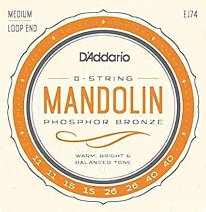 MANDOLIN TEL SET, FOSFOR BRONZ SARIM, MEDIUM, 4 Çİ