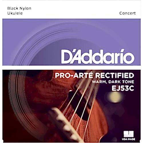 UKULELE TEL SETİ, HAWAIAN / CONCERT, BLACK NYLON,