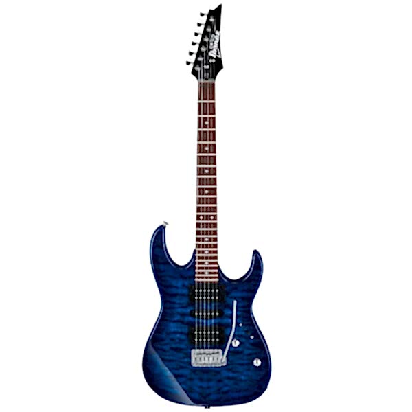 IBANEZ GRX70QA-TBB Transparent Blue Burst Elektro Gitar