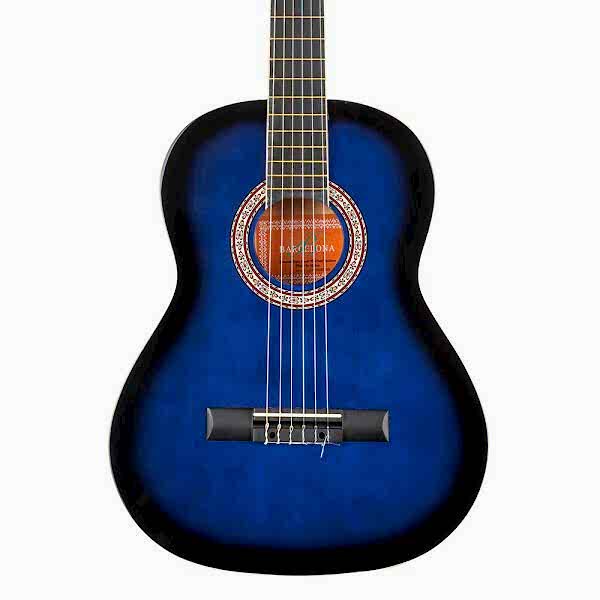 BARCELONA LC 3600 BB / 3/4 Junior Blue Black Sunburst Klasik Gitar