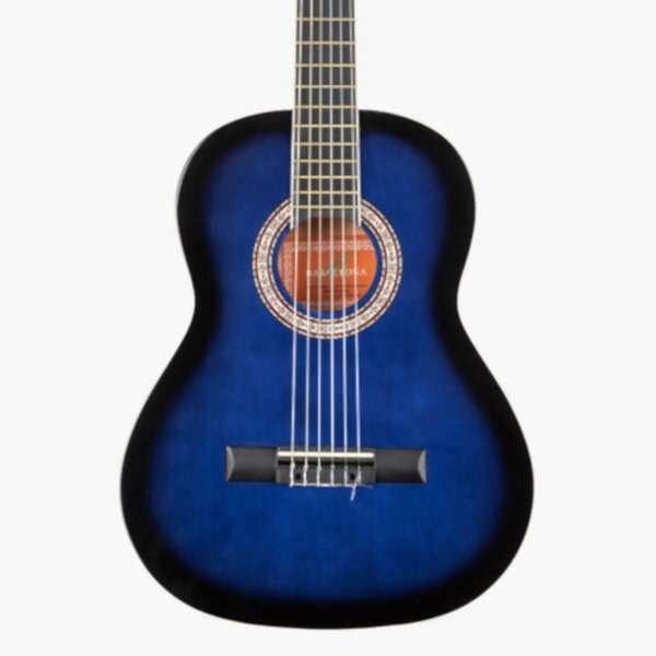 BARCELONA LC 3600 BB / 3/4 Junior Blue Black Sunburst Klasik Gitar