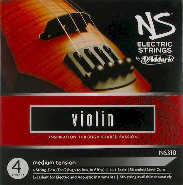 ELEKTRO VIOLIN TEL SETİ, NS, 4 TEL, SCALE 4/4, MED