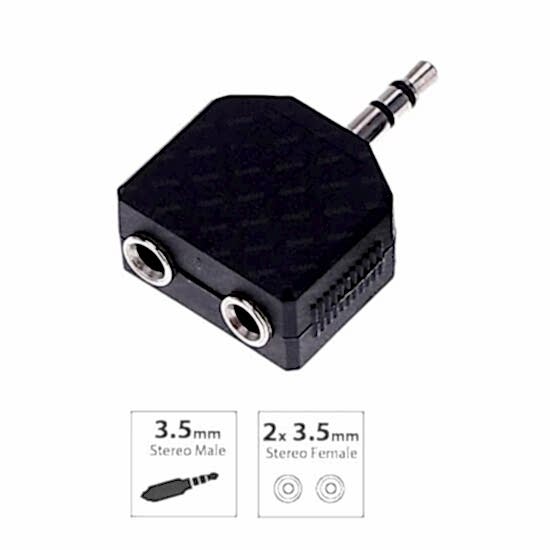 Jack Dönüştürücü - Stereo Jack Çoğaltıcı - Swat 1x2 - 3.5mm