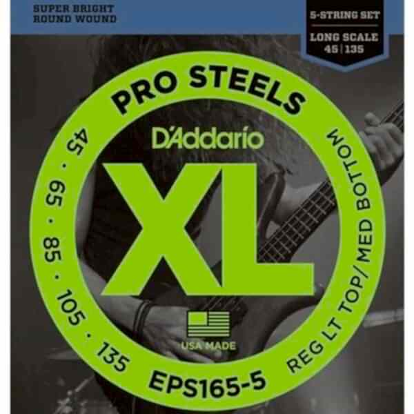 DADDARIO EPS165-5 BASS GİTAR TEL SETİ, 5 TELLİ, 45-135