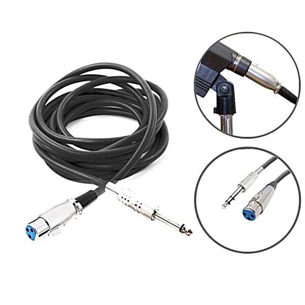 Kablo Mikrofon Pro 5 Metre Siyah KJM5BK
