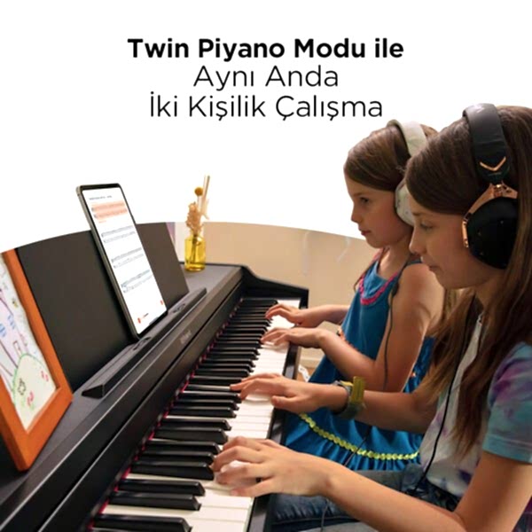 ROLAND RP107-BKX SuperNATURAL Siyah Dijital Duvar Piyanosu (Tabure & Kulaklık Hediyeli)