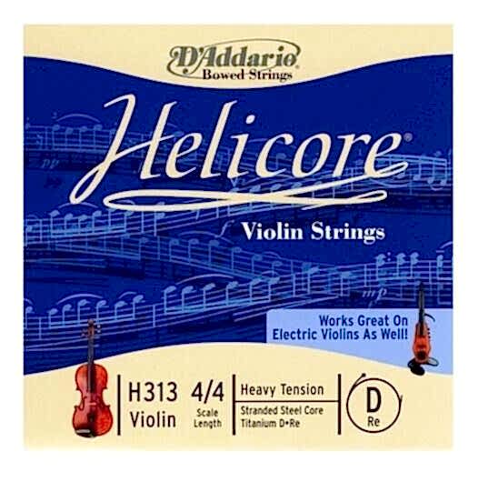 DADDARIO H313H KEMAN TEK TEL, HELICORE, 4/4, D-(RE), HEAVY