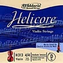DADDARIO H313 KEMAN TEK TEL, HELICORE, 4/4, D-(RE), MEDIUM